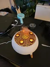 JellyFuser glowing warm amber in a home office